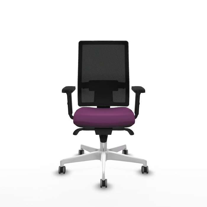 PIQUERAS Y CRESPO Silla de oficina Horna con Mecanismo Sincro, Morado y Negro