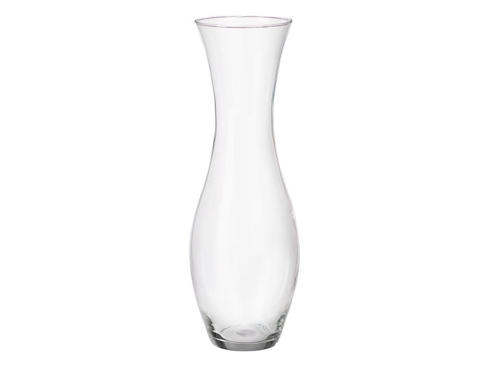 Giftdecor Jarron Cristal Cuello Estrecho Transparente 50 cm Alto x 17 cm Ancho - Boca 14.5 cm