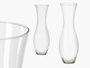 Giftdecor Jarron Cristal Cuello Estrecho Transparente 50 cm Alto x 17 cm Ancho - Boca 14.5 cm
