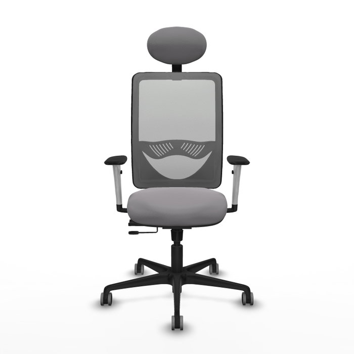 PIQUERAS Y CRESPO Silla de Oficina Zulema Gris con Mecanismo Sincro/Traslack