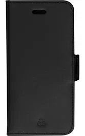 Dbramante1928 Copenhagen Slim - Funda cartera con tapa de cuero Napa para Apple iPhone 14 Plus/14 Max, Negro, 17 cm (6.7"), con soporte, RFID y carga inalámbrica