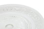 DKD Home Decor Plato de Cristal Grabado con Pie Transparente 23x23x8 cm