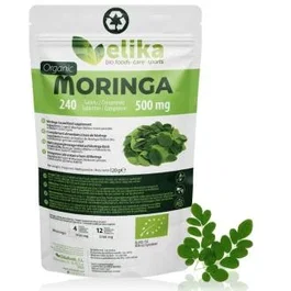 ELIKAFOODS Moringa Oleifera en Comprimidos 240 unidades 98% Puro Certificado Bio Suplemento Alimenticio