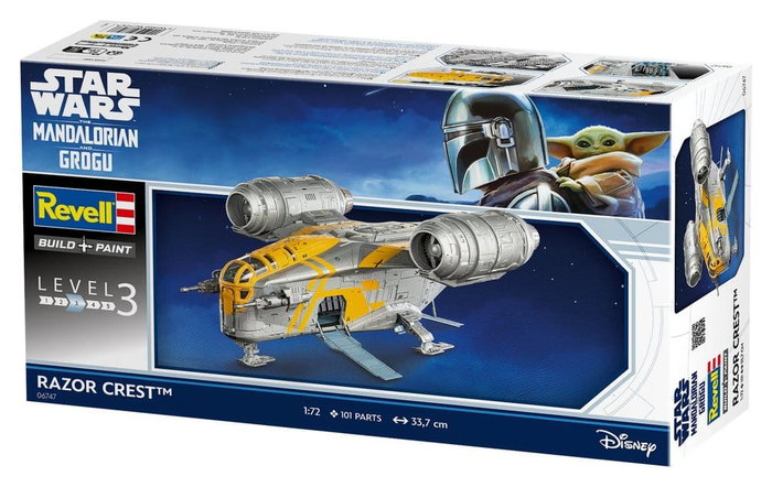 Star Wars The Mandalorian and Grogu Revell Kit de maquetas 1/72 Razor Crest 34 cm