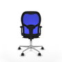 PIQUERAS Y CRESPO Silla de oficina Jorquera con mecanismo Sincro, Azul marino y Azul