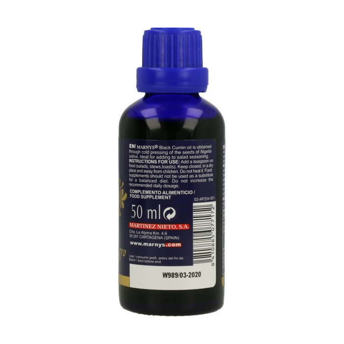 Marnys Aceite Puro de Comino Negro 50 ml Marnys Aceite Puro de Comino Negro 50 ml