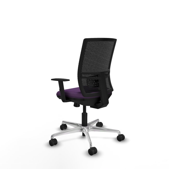 PIQUERAS Y CRESPO Silla de oficina Yunquera con mecanismo Sincro/Traslack, Morado y Negro PIQUERAS Y CRESPO Silla de oficina Yunquera con mecanismo Sincro/Traslack, Morado y Negro