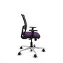 PIQUERAS Y CRESPO Silla de oficina Yunquera con mecanismo Sincro/Traslack, Morado y Negro