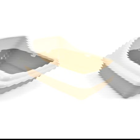 Nayeco Bandеja Nova Grande para Gatos, Arenero con Borde Alto 56x39x21 cm, Plástico Resistente