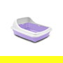 Nayeco Bandеja Nova Grande para Gatos, Arenero con Borde Alto 56x39x21 cm, Plástico Resistente