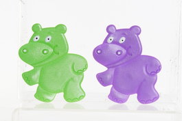 DKD Home Decor Set de 6 Alfombras Antideslizantes Hipopótamo