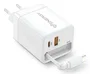 Energy Sistem Cargador GaN 20W con Cable USB-C Retráctil y Puerto USB-A Blanco
