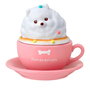Bandai Figura Charalatte Animal - 1 Unidad Aleatoria, Figura Coleccionable 3D Inspirada en Arte Latte, Incluye Estuche y Chicle