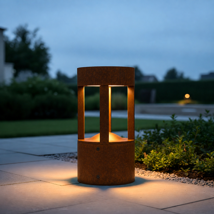 San Luis Baliza LED Exterior 30cm 10W 220VAC 3000K Marrón Óxido
