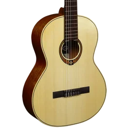 LAG Guitarra Clásica Occitania 88 - 4/4 Natural Brillante Tapa Maciza Abeto Engelmann