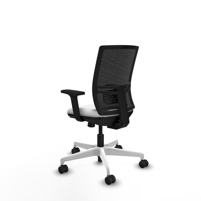 PIQUERAS Y CRESPO Silla de oficina Yunquera con mecanismo Sincro/Traslack, Blanco y Negro PIQUERAS Y CRESPO Silla de oficina Yunquera con mecanismo Sincro/Traslack, Blanco y Negro