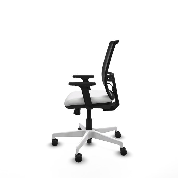 PIQUERAS Y CRESPO Silla de oficina Yunquera con mecanismo Sincro/Traslack, Blanco y Negro PIQUERAS Y CRESPO Silla de oficina Yunquera con mecanismo Sincro/Traslack, Blanco y Negro