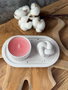 Aberto Design Juego de Velas de Concreto 28ST Rosa y Blanco para Decoración del Hogar y Ambiente Relajante