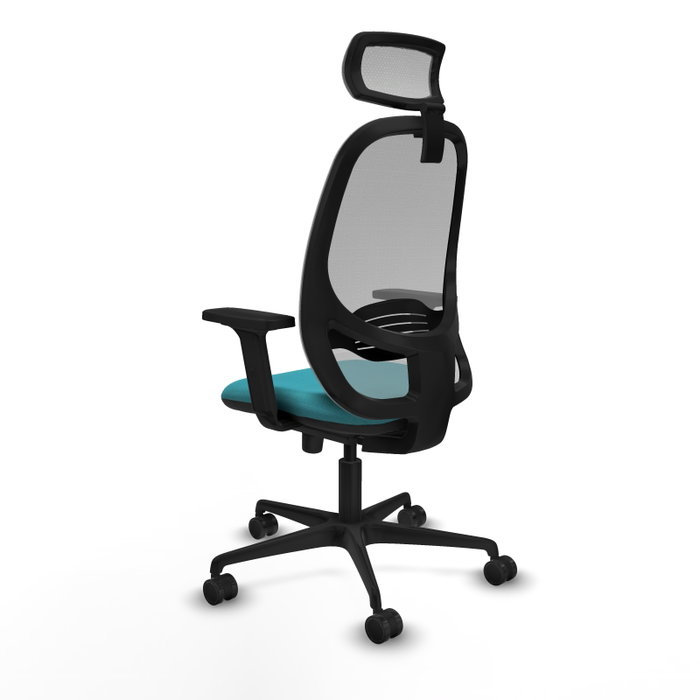PIQUERAS Y CRESPO Silla de oficina Cilanco con mecanismo Sincro, Turquesa y Gris PIQUERAS Y CRESPO Silla de oficina Cilanco con mecanismo Sincro, Turquesa y Gris