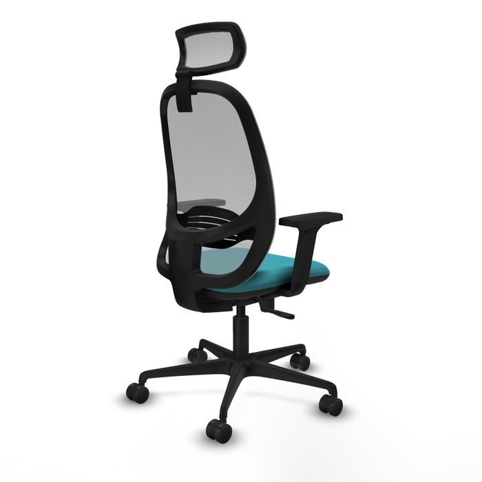 PIQUERAS Y CRESPO Silla de oficina Cilanco con mecanismo Sincro, Turquesa y Gris PIQUERAS Y CRESPO Silla de oficina Cilanco con mecanismo Sincro, Turquesa y Gris