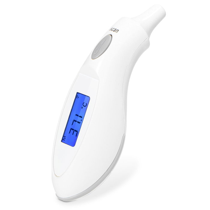 Alecto Termómetro infrarrojo de oído Baby BC-27 blanco