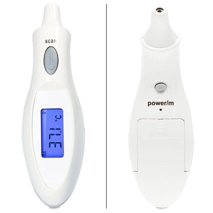 Alecto Termómetro infrarrojo de oído Baby BC-27 blanco
