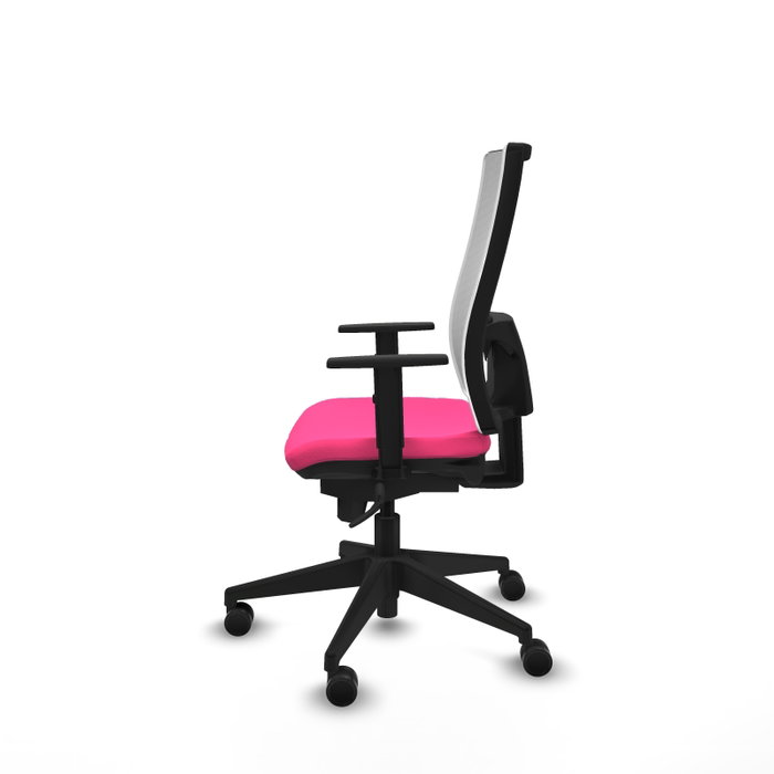 PIQUERAS Y CRESPO Silla de oficina Horna Rosa y Blanco