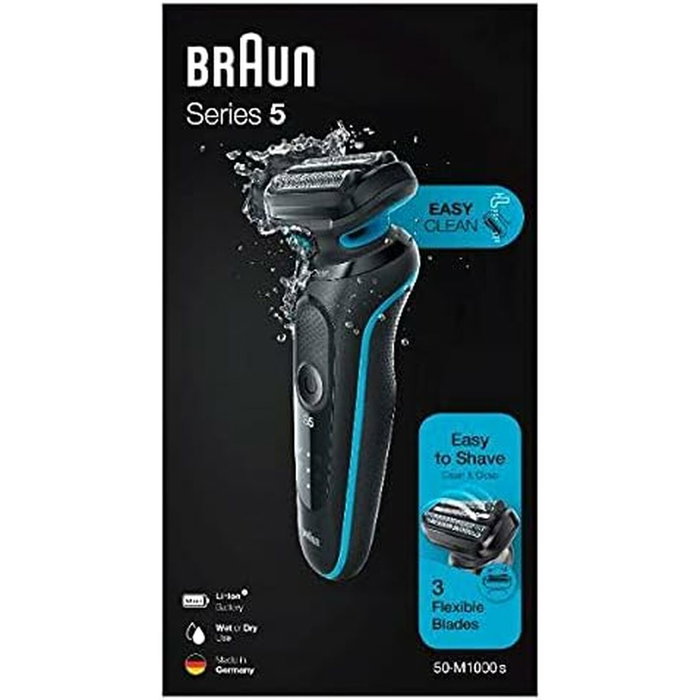 Braun Series 5 50-M1000s Negro, Azul