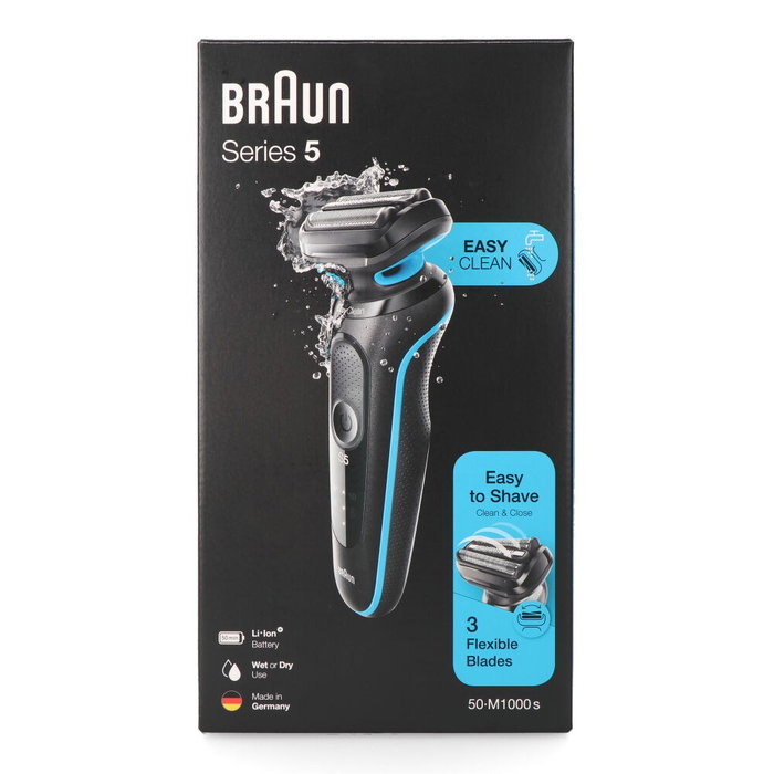 Braun Series 5 50-M1000s Afeitadora de Láminas Negro y Azul Braun Series 5 50-M1000s Afeitadora de Láminas Negro y Azul