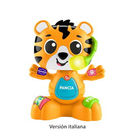 Fisher-Price Banda Animal El Tigre Hylo4 - Juguete Musical Interactivo para Bebés +9 Meses, Italiano