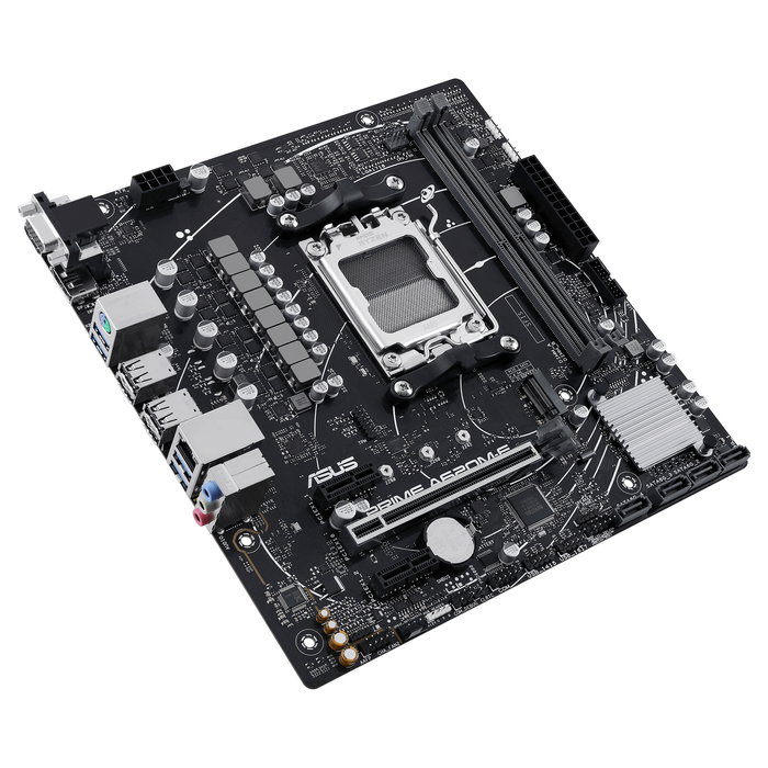 ASUS Placa Base Prime A620M-E-CSM Socket AM5 micro-ATX, Chipset AMD A620, Compatible con Ryzen 7000, 2x DDR5, 5 Almacenamientos, HDMI 2.1, DisplayPort 1.4, S/PDIF, 7.1 Audio ASUS Placa Base Prime A620M-E-CSM Socket AM5 micro-ATX, Chipset AMD A620, Compatible con Ryzen 7000, 2x DDR5, 5 Almacenamientos, HDMI 2.1, DisplayPort 1.4, S/PDIF, 7.1 Audio