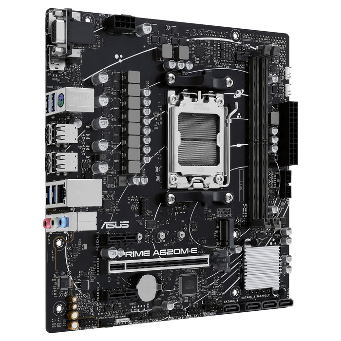 ASUS Placa Base Prime A620M-E-CSM Socket AM5 micro-ATX, Chipset AMD A620, Compatible con Ryzen 7000, 2x DDR5, 5 Almacenamientos, HDMI 2.1, DisplayPort 1.4, S/PDIF, 7.1 Audio ASUS Placa Base Prime A620M-E-CSM Socket AM5 micro-ATX, Chipset AMD A620, Compatible con Ryzen 7000, 2x DDR5, 5 Almacenamientos, HDMI 2.1, DisplayPort 1.4, S/PDIF, 7.1 Audio