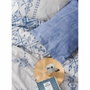 Aucune Juego de cama Azul 100% Algodón con Funda Nórdica y 2 Fundas de Almohada