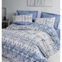 Aucune Juego de cama Azul 100% Algodón con Funda Nórdica y 2 Fundas de Almohada