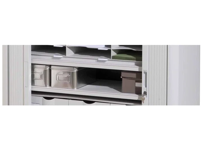 Paperflow Estante armario eoso2r.02 para archivadores, pack de 2, Polipropileno y Acero, 370x65x940 mm