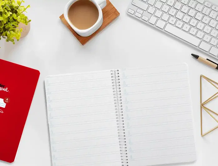Liderpapel Cuaderno espiral Pautaguía A5 cuadro pautado 4mm rojo Liderpapel Cuaderno espiral Pautaguía A5 cuadro pautado 4mm rojo