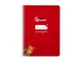 Liderpapel Cuaderno espiral Pautaguía A5 cuadro pautado 4mm rojo