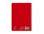 Liderpapel Cuaderno espiral Pautaguía A5 cuadro pautado 4mm rojo
