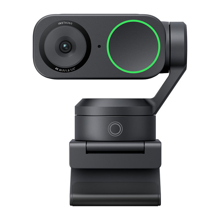 Insta360 Link2 Standard Cámara Web 4K Ultra HD, 3840 x 2160 Pixeles, 60 pps, Zoom Digital 4x, USB, Negro