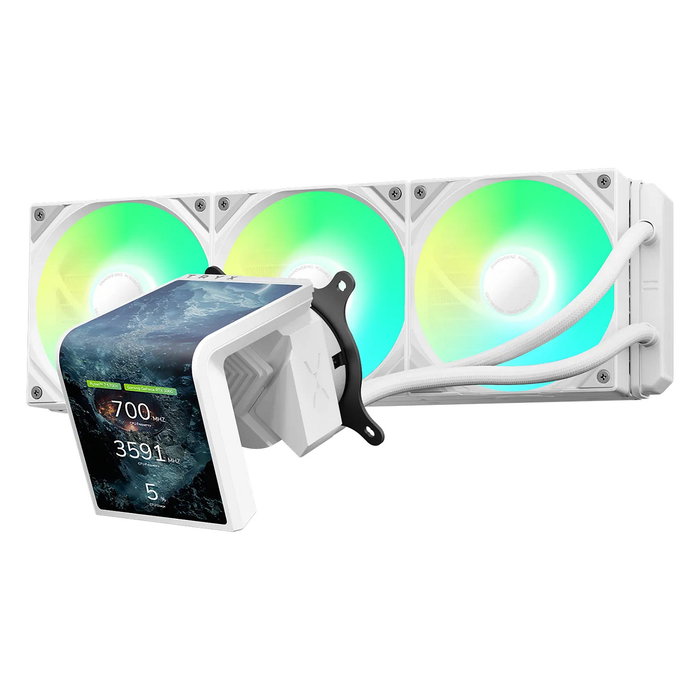 TRYX PANORAMA SE ARGB 360 con pantalla 3D-AMOLED, 360mm, blanco TRYX PANORAMA SE ARGB 360 con pantalla 3D-AMOLED, 360mm, blanco