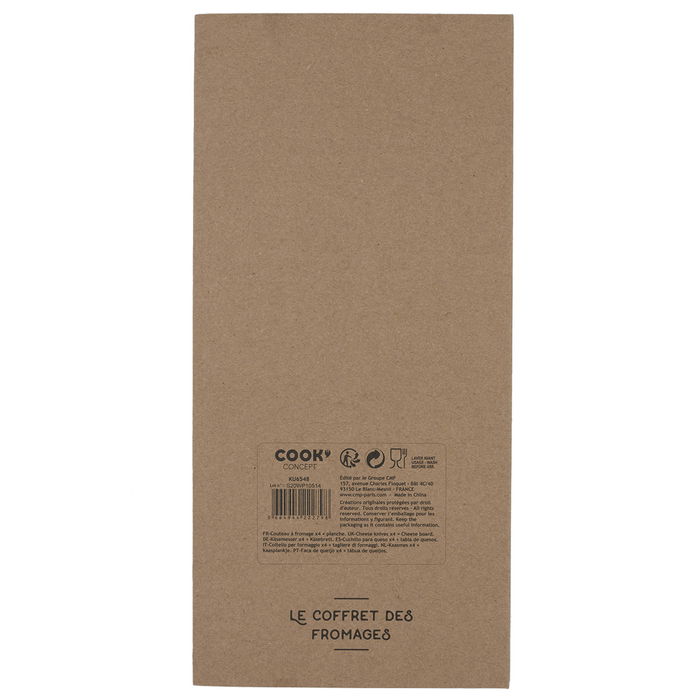 Cook Concept Juego de 5 Piezas Queso Bistrot Acero Inoxidable