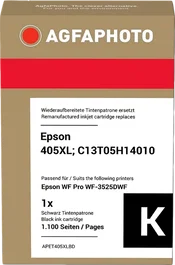 Agfa Photo Cartucho de tinta negro APET405XLBD