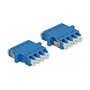 DeLOCK Acoplador de Fibra Óptica LC Quad Hembra a LC Quad Hembra Singlemode Azul