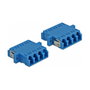 DeLOCK Acoplador de Fibra Óptica LC Quad Hembra a LC Quad Hembra Singlemode Azul
