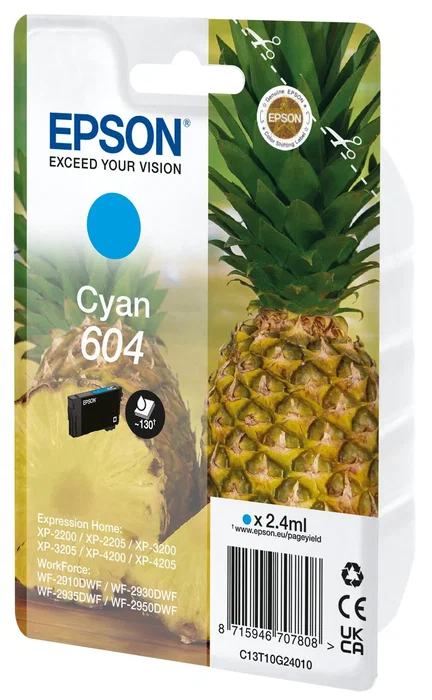 Epson 604 Cian 2,4ml Epson 604 Cian 2,4ml