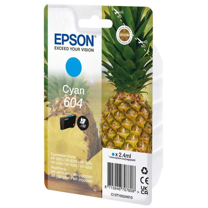 Epson 604 Cian 2,4ml Epson 604 Cian 2,4ml