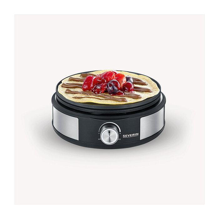 Severin FO 2471 Fondue-Crêpes-Kombi 1500 W Edelstahl schwarz
