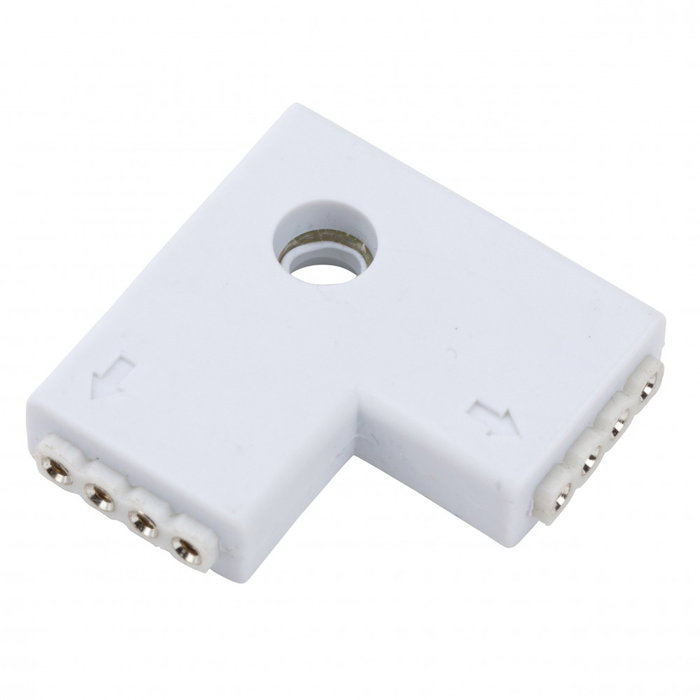 Conector Rápido L Hembra Tira LED RGB 12/24VDC Conector Rápido L Hembra Tira LED RGB 12/24VDC
