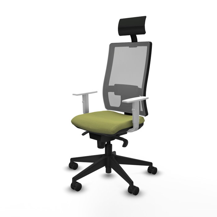 PIQUERAS Y CRESPO Silla de oficina Horna con mecanismo Sincro, Verde oliva y Gris PIQUERAS Y CRESPO Silla de oficina Horna con mecanismo Sincro, Verde oliva y Gris