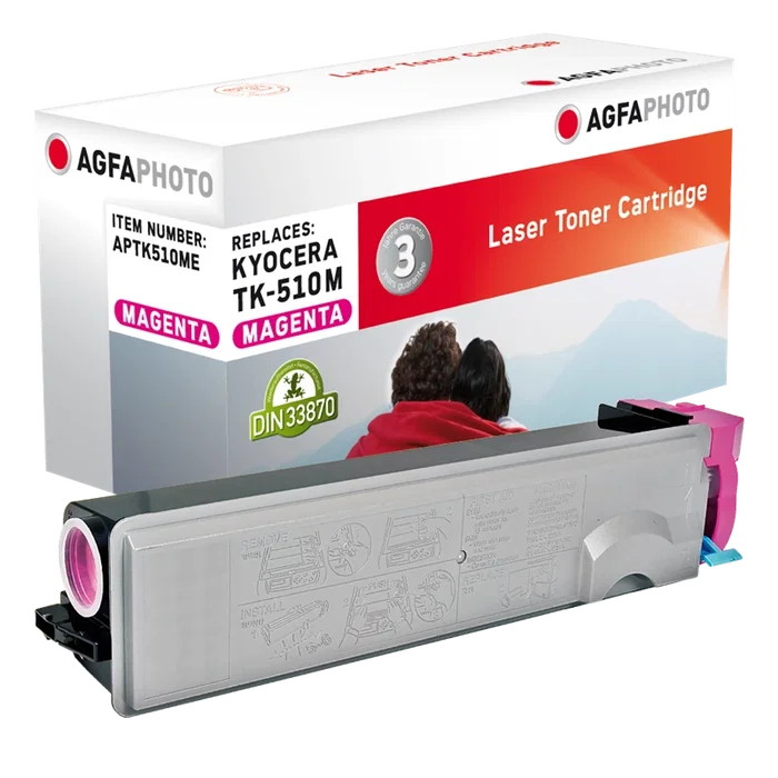 Agfa Photo TK-510M Tóner magenta para 8.000 páginas APTK510ME Agfa Photo TK-510M Tóner magenta para 8.000 páginas APTK510ME